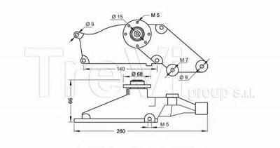 TREVI AUTOMOTIVE ta1531 -  Натяжная планка, поликлиновой ремень